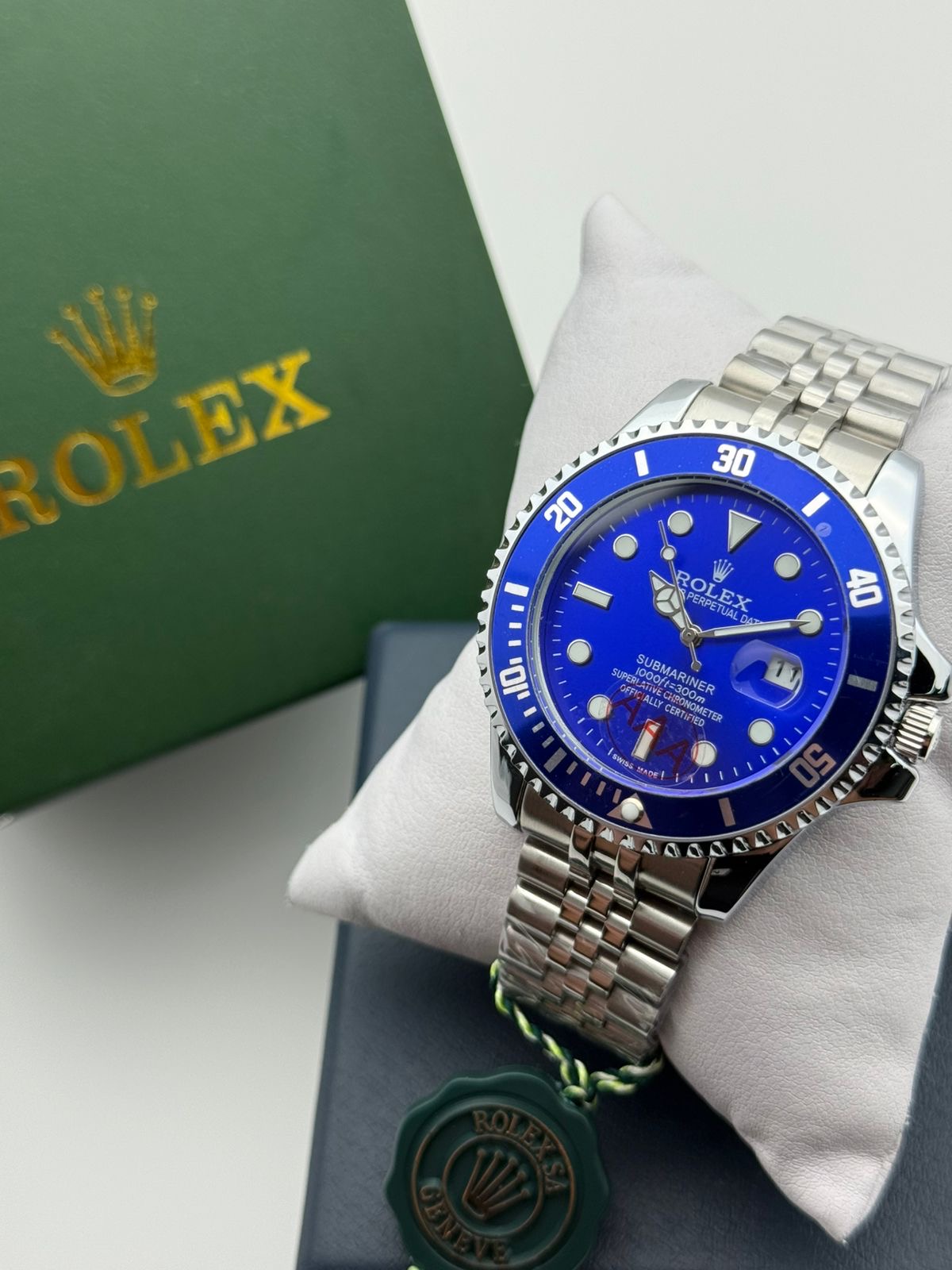 Rolex Submariner Plateado Manija Jubilee