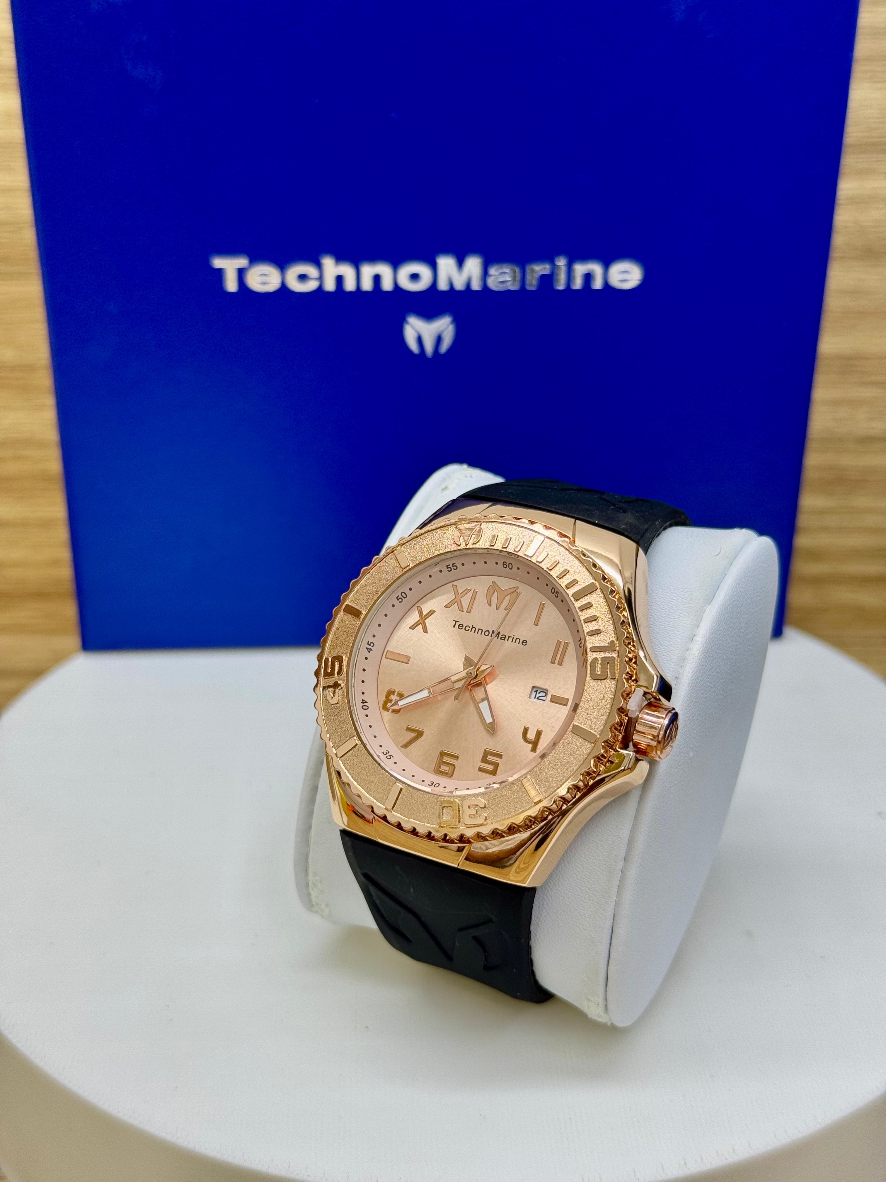 Technomarine Negro Bisel Dorado