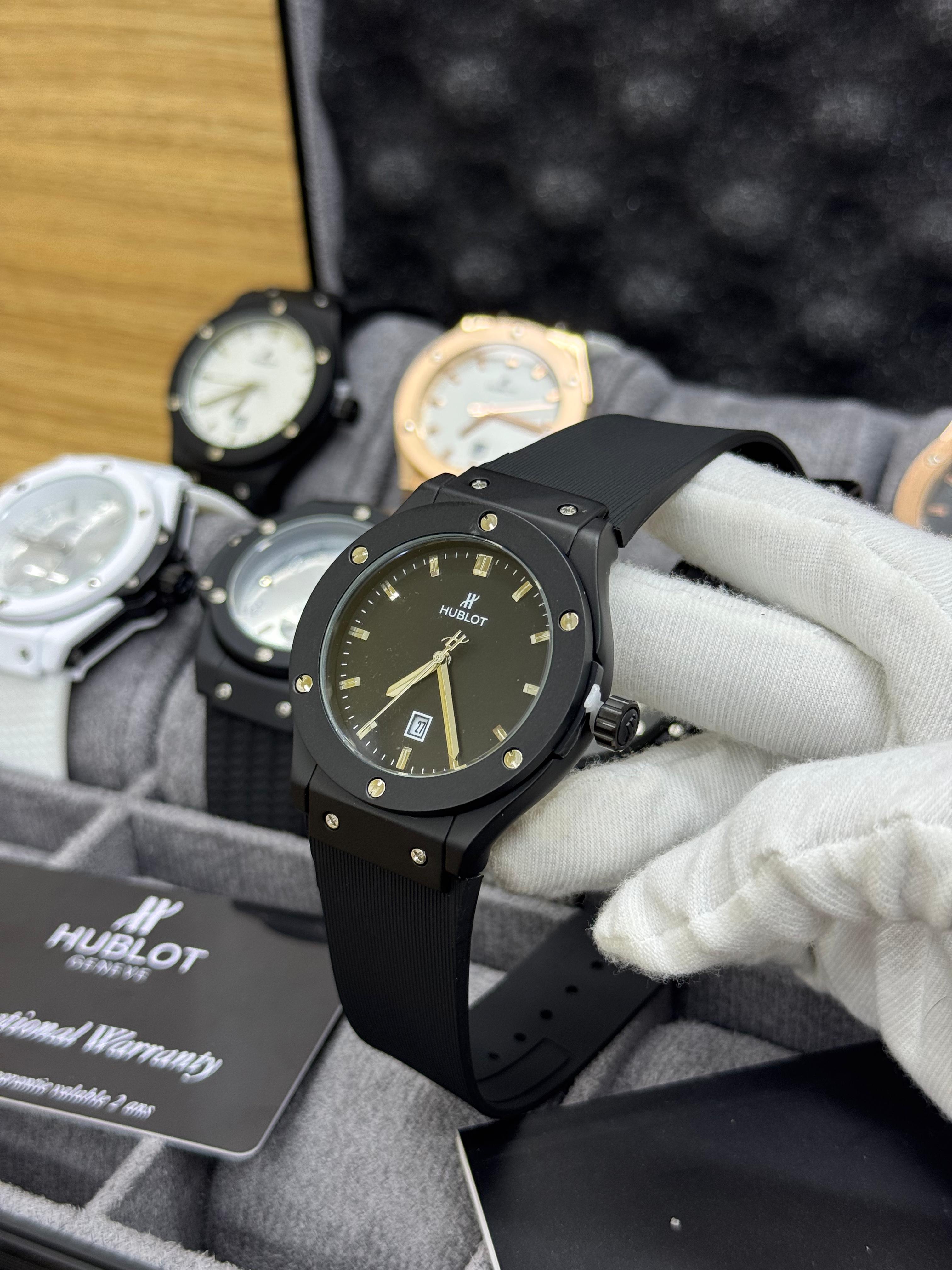 Hublot negro - bisel negro