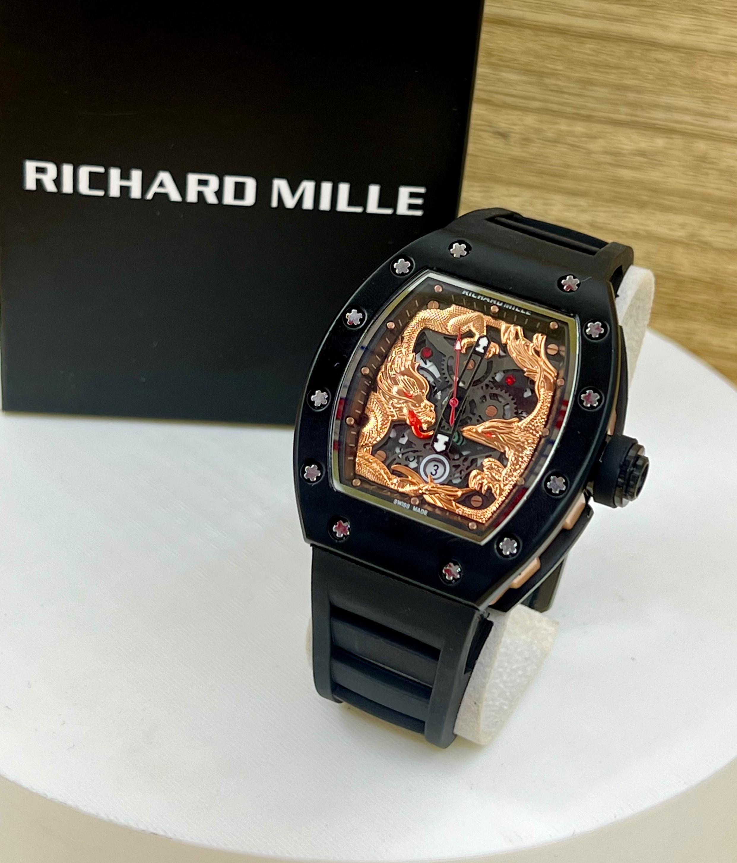 Richard Mille negro bisel negro
