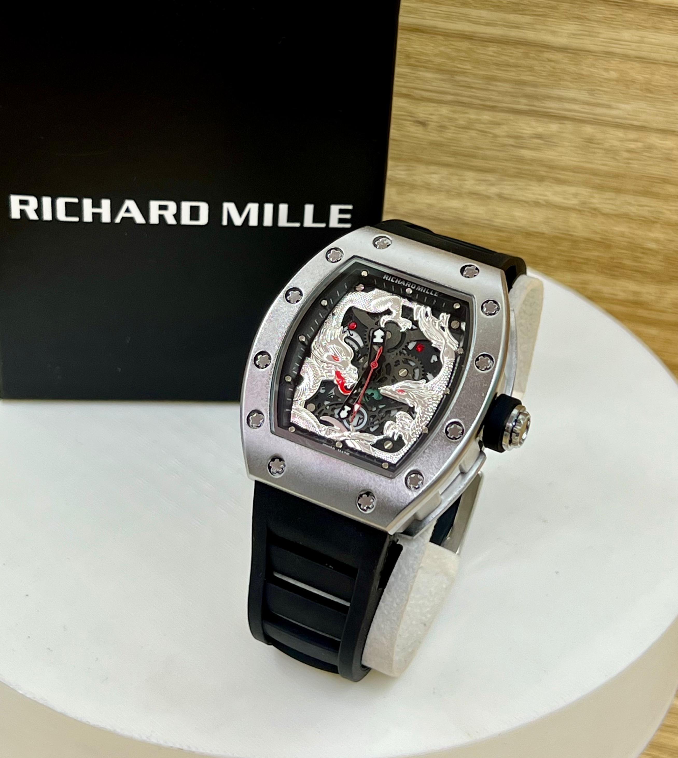 Richard Mille negro bisel gris